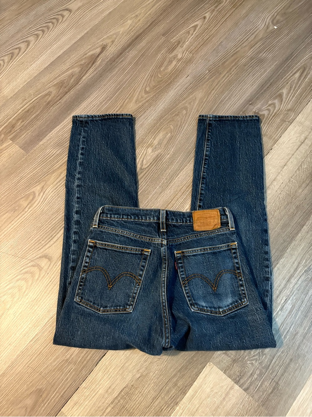 Levi's Dark Blue Straight Leg Women's Jeans